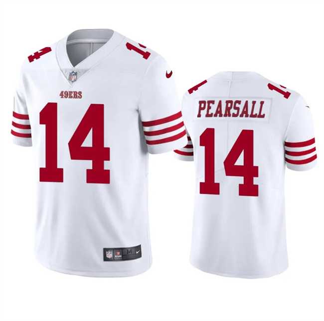 Men & Women & Youth San Francisco 49ers #14 Ricky Pearsall White 2024 Draft Vapor Untouchable Limited Stitched Jersey